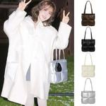 孙完胜同款韩国小众BUBLEbagmini单肩包STAND百搭迷你云朵包时尚