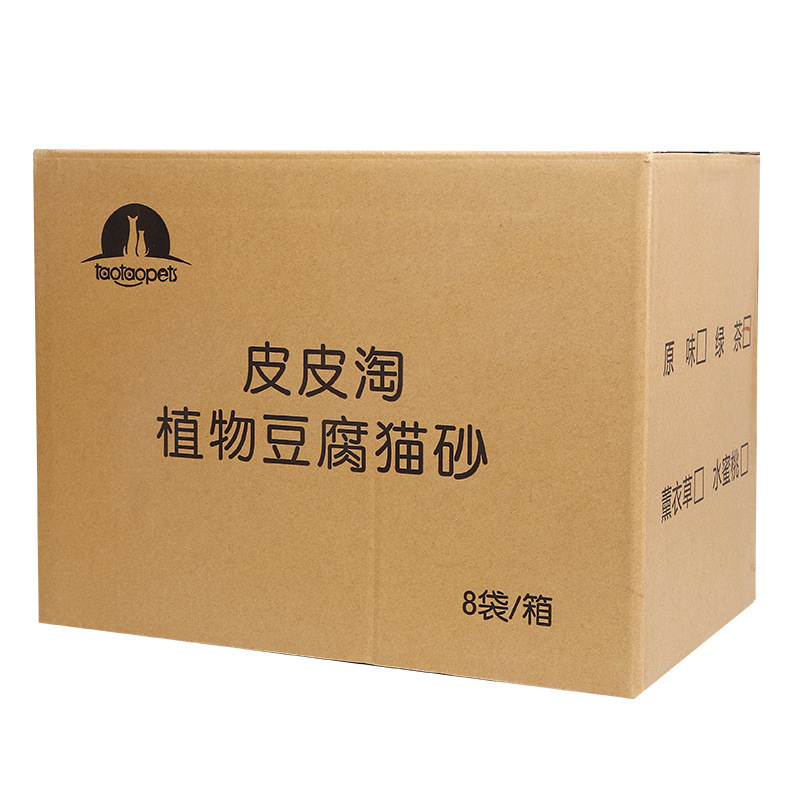Fábrica de arena de gato de tofu polvo de piel Tao sabor original 6L sabor de té verde se puede enjuagar inodoro planta arena de gato al por mayor