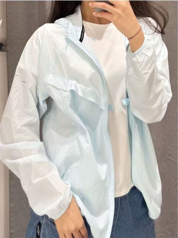 メンズ夏のスポーツとレジャー日焼け止めトレーニングランニングフード付き織物日焼け止め服アウタースキン衣類セット 4549|undefined
