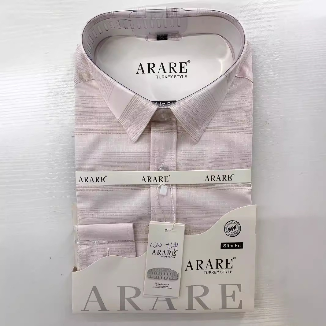 Men's Long Sleeved Solid Color Cardigan Shirt Basic Elegant Style Single Breasted Polyester Casual Shirt_viptrois.com