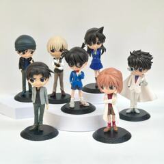 7種類の6寸の探偵の南の手はアニメの漫画の怪盗のキッドの蘭のシェリーの秀一の平次の公仔のおもちゃの置物を作ります。