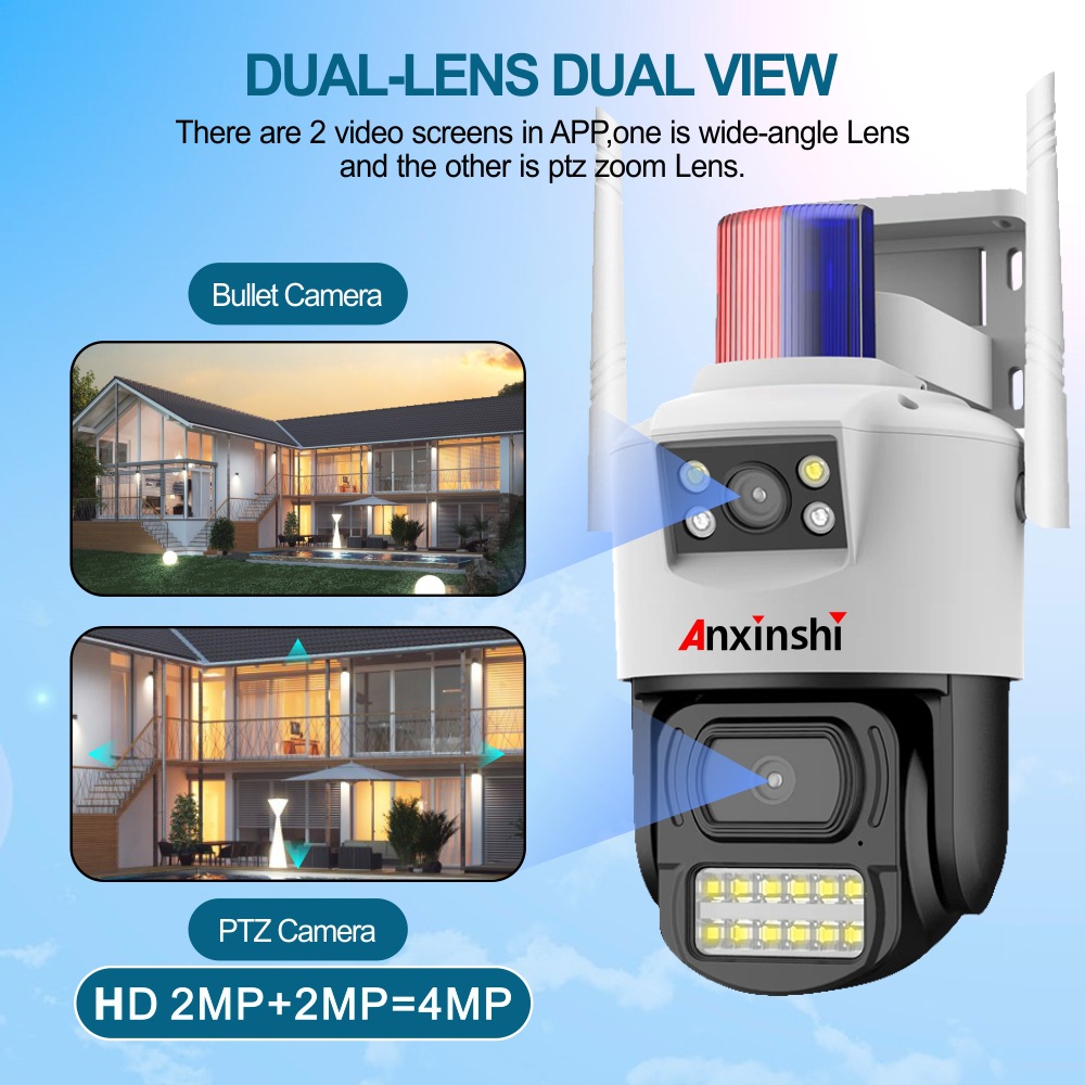 Smart Home Netzwerkkamera Wifi/4G Wireless Wasserdicht Nachtsicht CCTV Sicherheitskamera V380