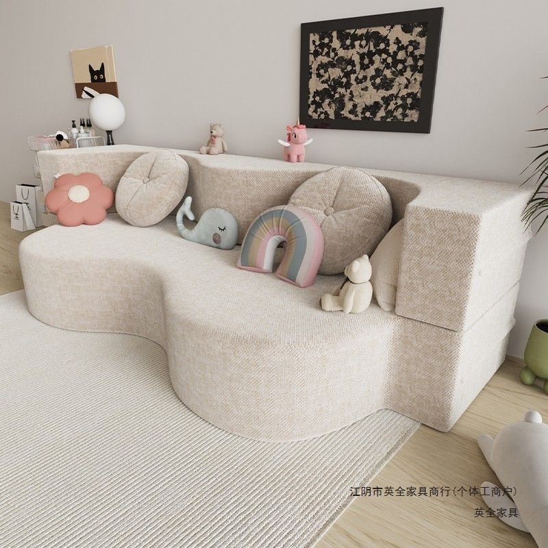 Modular compressible folding sofa bed, dual-purpose, new model for small apartments, suitable for bedroom and living room, two or three-seater cube sofa