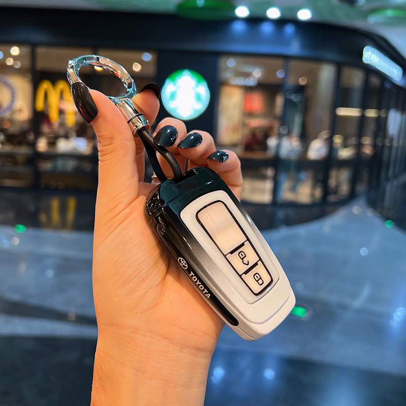 토요타 2버튼 고급 흑백 + 링 버클