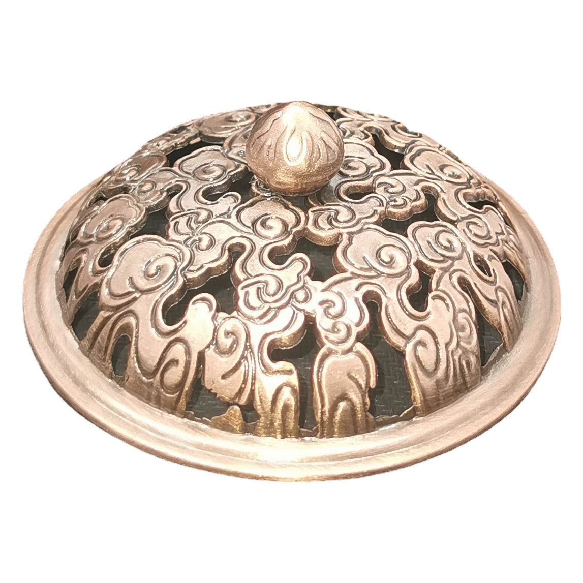 Благовония горелки крышка с крышкой металла античная полые резные медные благовония горелки крышка сплава цинка крышка Античная может быть оснащена керамической