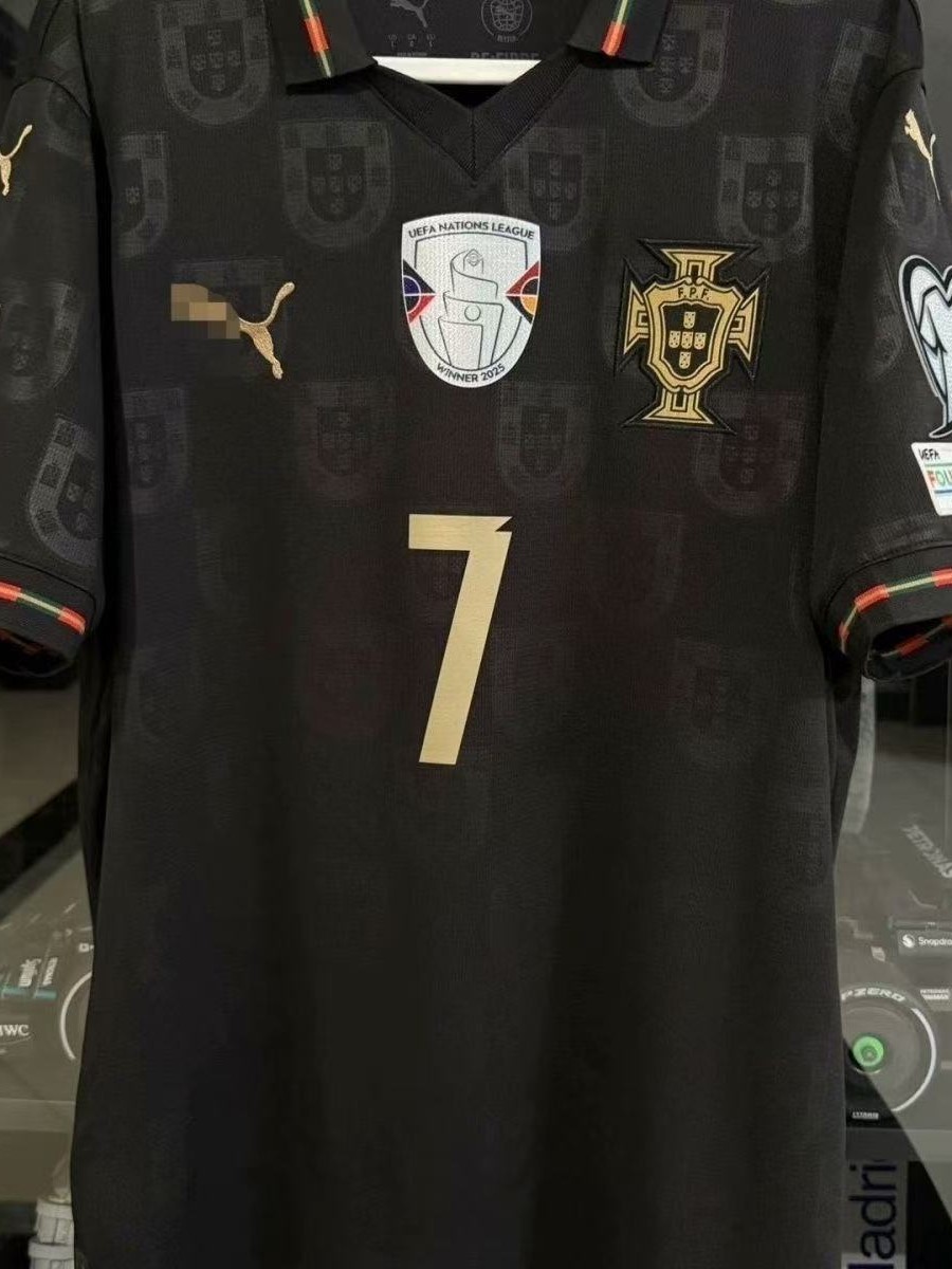 jerseys portugueses2025 / 26 temporada portuguesa #7 Ronaldo mangas cortas camiseta de fútbol al por mayor transfronteriza