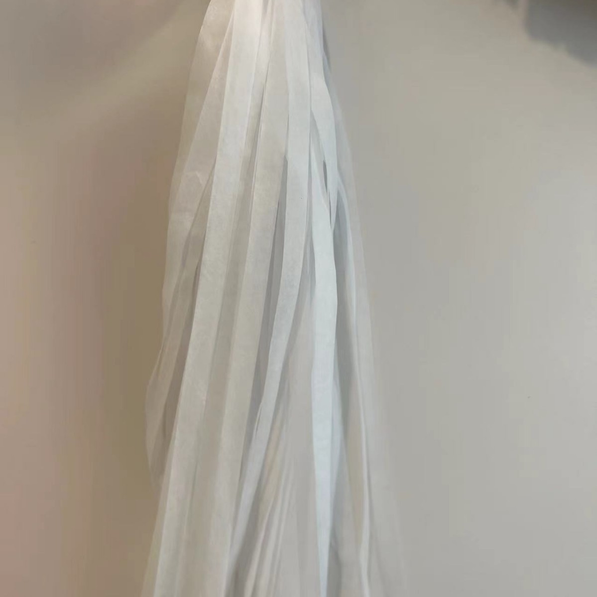 술 비 실크 커튼 화이트 25*35