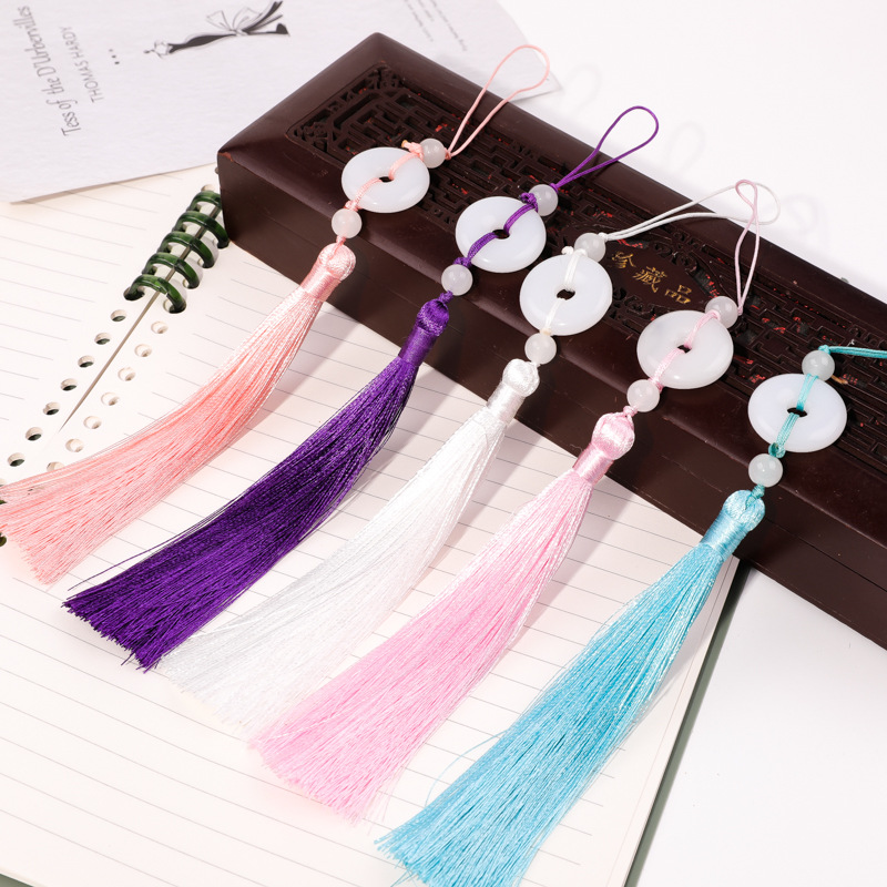 Ping An Buckle Tassel Handmade Creative Pendant Ping An Buckle Tassel Car Hanging Bag Hanging Flap Hanfu Antique Accessories