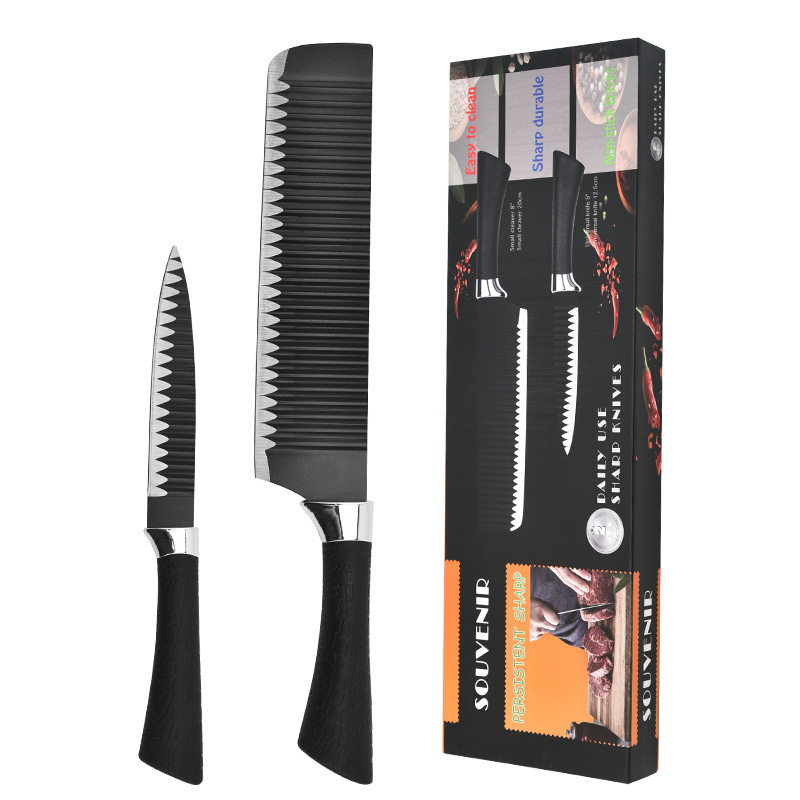 Venta caliente transfronteriza pintura en aerosol cabeza de galvanoplastia mango de herradura juego de herramientas de patrón de ondas al por mayor de dos piezas de herramientas de acero inoxidable