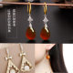 Plated 18K real gold ear hook u-shaped ear hook DIY jewelry accessories handmade earrings earrings semi-finished material