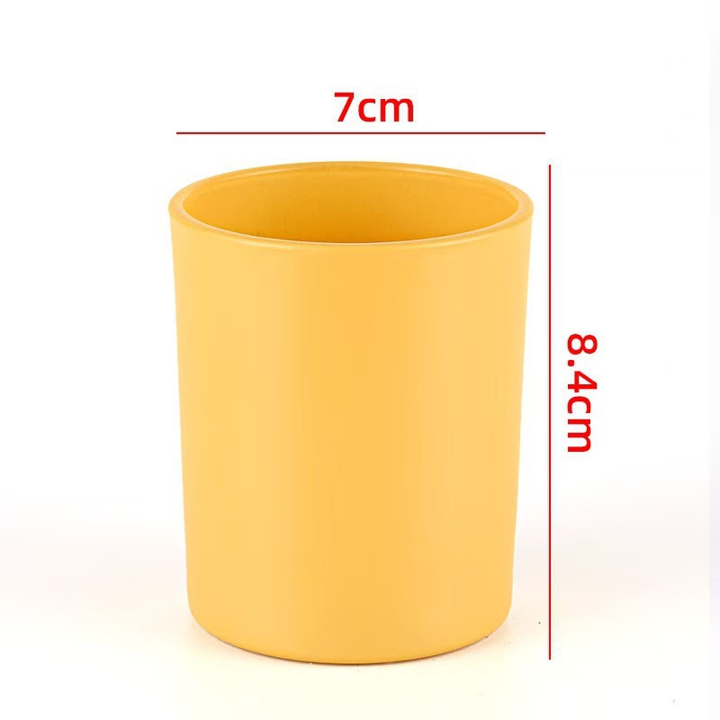 Transfronterizos para vasos de vidrio vela resistente al calor Amazon explosión con taza de fragancia cubierta recipiente de cera de soja hecha a mano