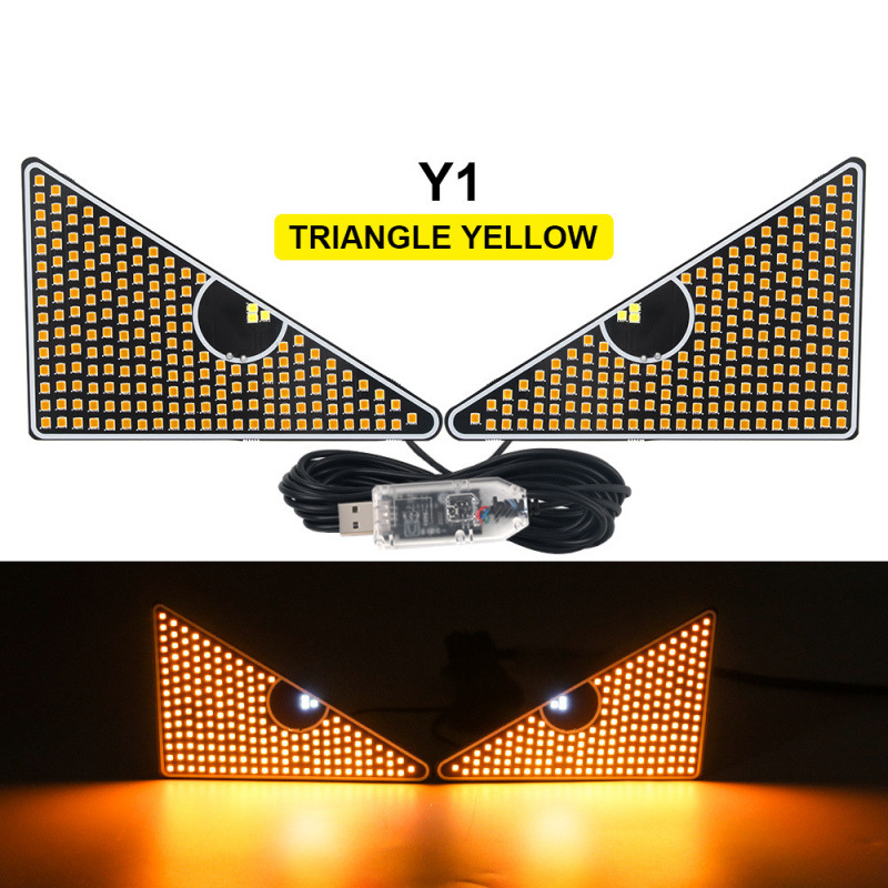 Lámpara de advertencia multifuncional para automóviles   Luz de choque trasera interactiva luz retrovisor ventana trasera atmósfera image 7