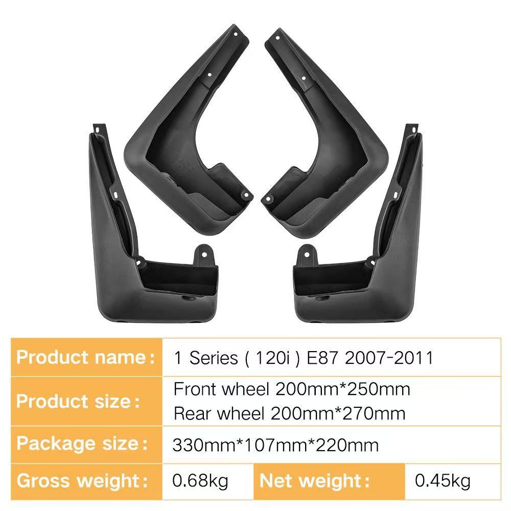 Adecuado para BMW Serie 1 Serie 2007-2011 Guardabarros transfronterizos de comercio exterior Guardabarros para neumáticos de automóviles