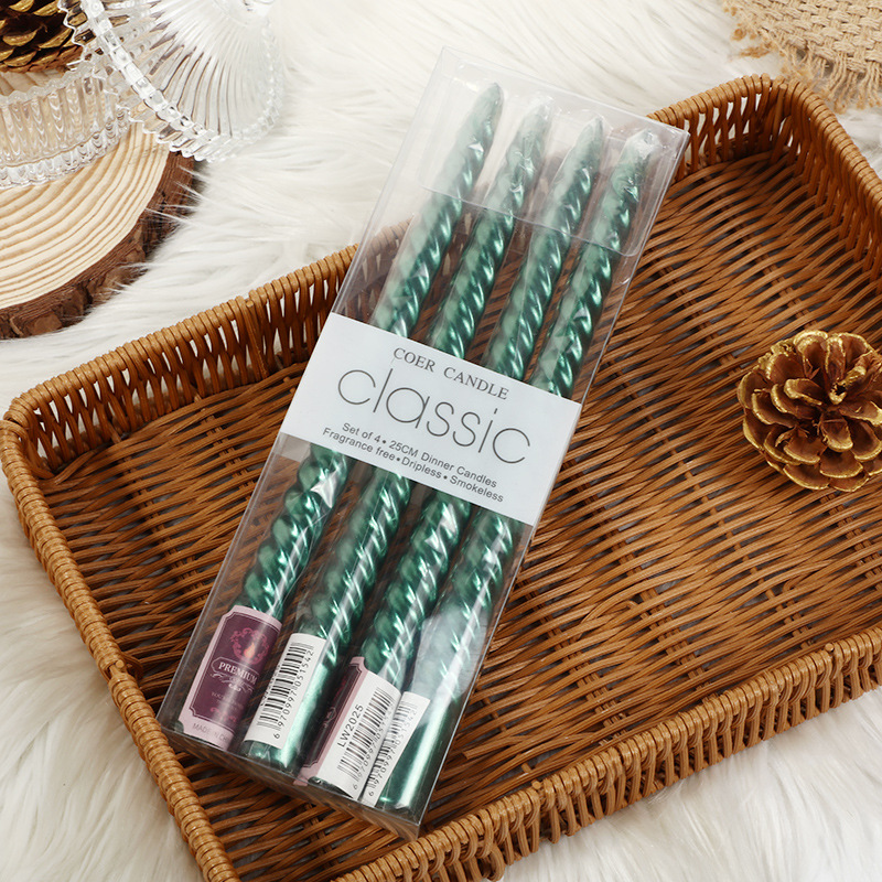 Velas europeas de hilo largo｜Decoración bodas y cenas｜Venta al por mayor