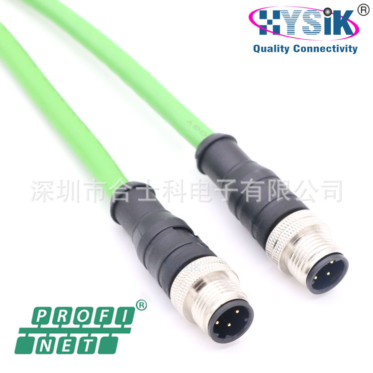 M12 to RJ45 Crystal Head CAT5 pure copper eight types of network cable through fluke test RJ45 interface network jumper