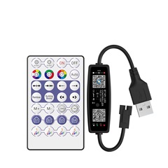 5V-24Vスライドライト付きコントローラbluetooth APPは、複数のランニング馬/音楽/タイミングカスタムモードを制御します