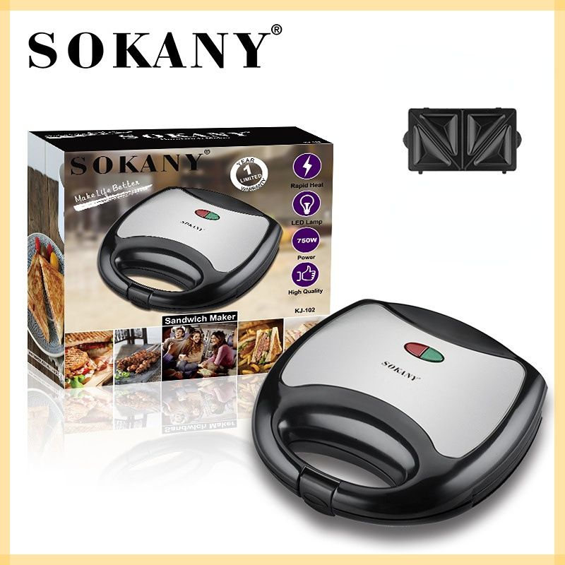 European cross-border SOKANY102 luxury stainless steel triangular sandwich machine