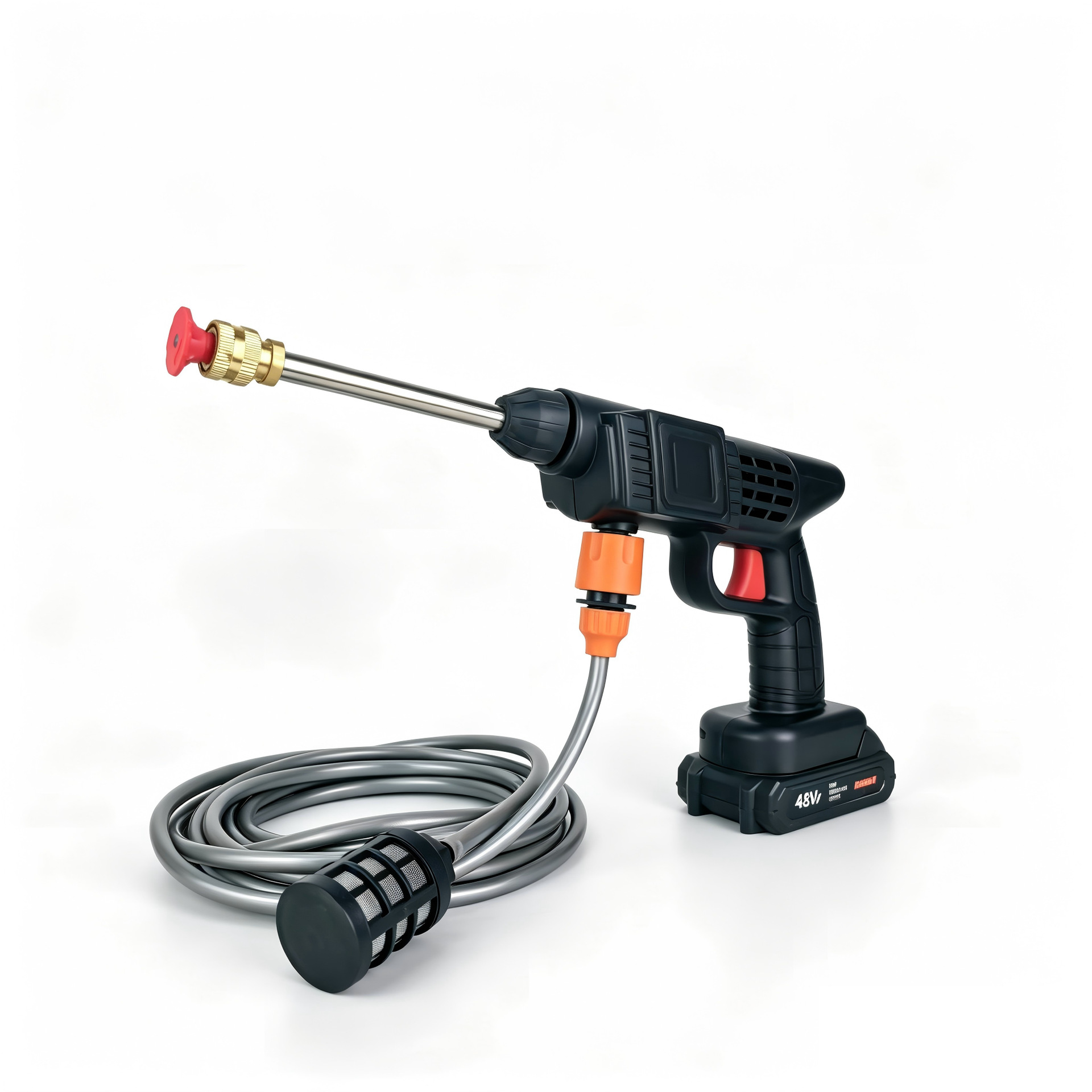 Cross-Border Wireless Lithium Battery High-Pressure Water Gun for Home Use, Portable Car Washing Machine with Supercharged Lithium Battery for Car and Floor Cleaning with Super Strong Pressure