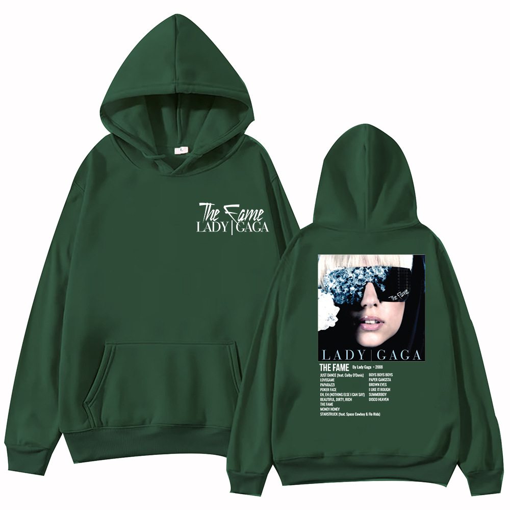 The Fame Lady Gaga Hoodie Harajuku Hip Hop Pullover Tops Swe