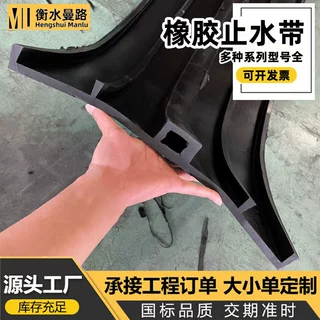 背贴300*8橡胶止水带外贴式651型密封防水伸缩缝镀锌钢边止水带