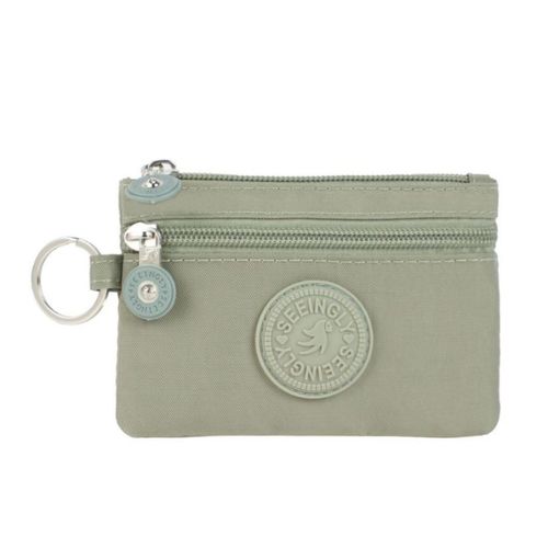 Factory Direct Sales Foreign Trade Zero Wallet Gift New Simple Mini Zipper Key Chain Nylon Zero Wallet Wholesale 