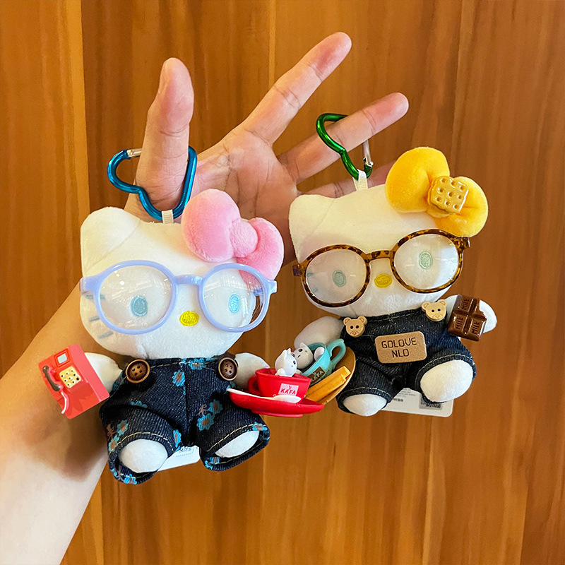hellokitty小挂件公仔毛绒玩偶包包挂件可爱kitty正版钥匙扣挂饰|undefined