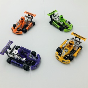 Pull back kart racing model creative educational children's toy pull back car kindergarten Elementary School student gift prize