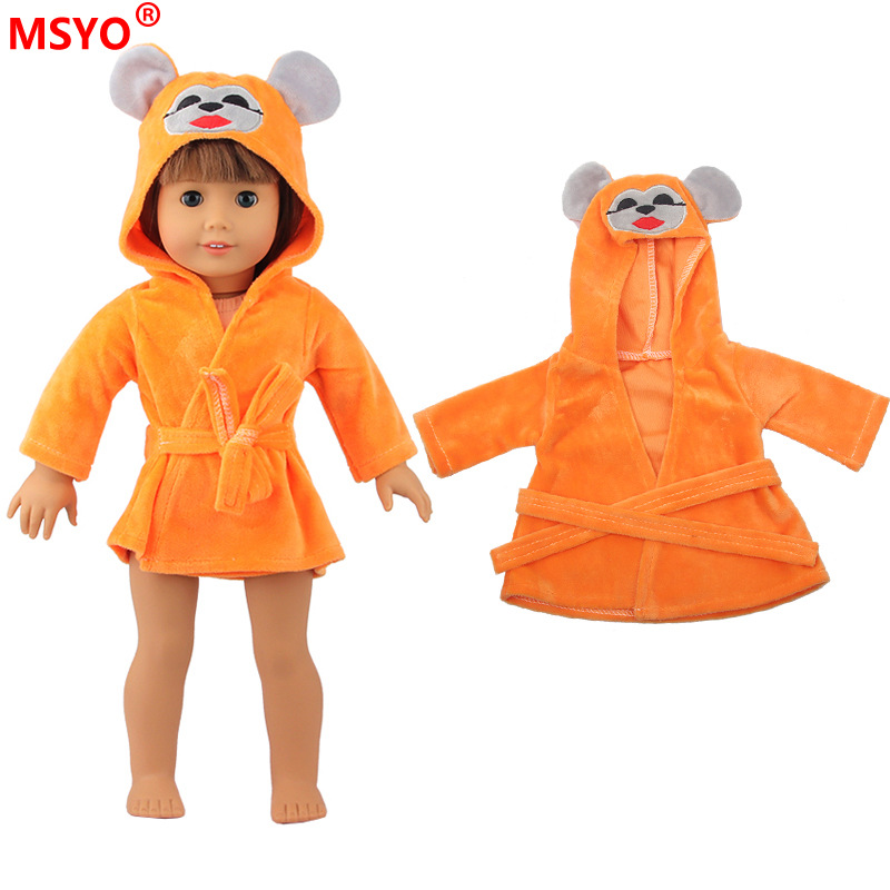 18 pulgadas American Girl muñeca pijamas 43cm xiafu muñeca ropa traje muñeca lindo camisón Pijamas
