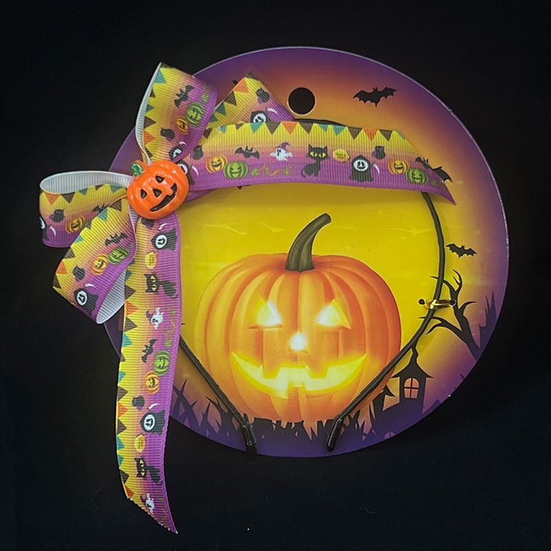 Transfronterizo Amazon Halloween Decoración de Pascua Tombro Diadema Espectáculo unisex con hebilla de cabeza de dibujos animados Flor de cabeza