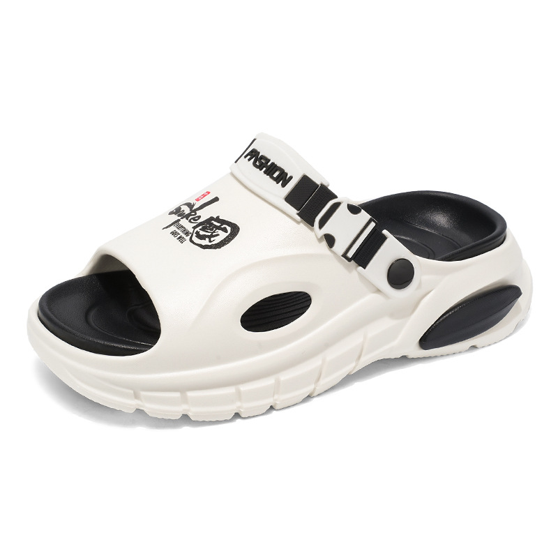 En verano, use sandalias y zapatillas de alta gama de suela gruesa 2025, sandalias y zapatillas antideslizantes de playa transfronteriza para hombres