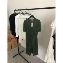 尾单 法国VB重磅真丝中长裙真丝时尚气质纯色连衣裙