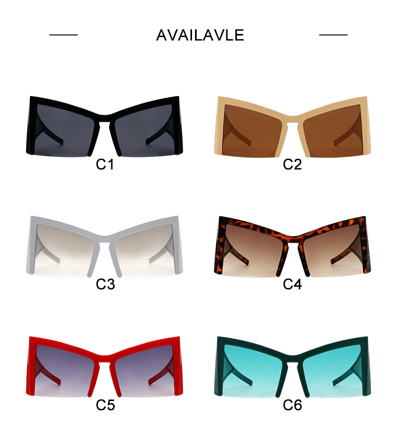 Simple Style Classic Style Solid Color Pc Special-Shaped Mirror Half Frame Glasses display picture 1