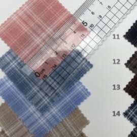 春夏色织新品韩风全棉涤棉格子条纹男女童装衬衫连衣裙吊带鞋材