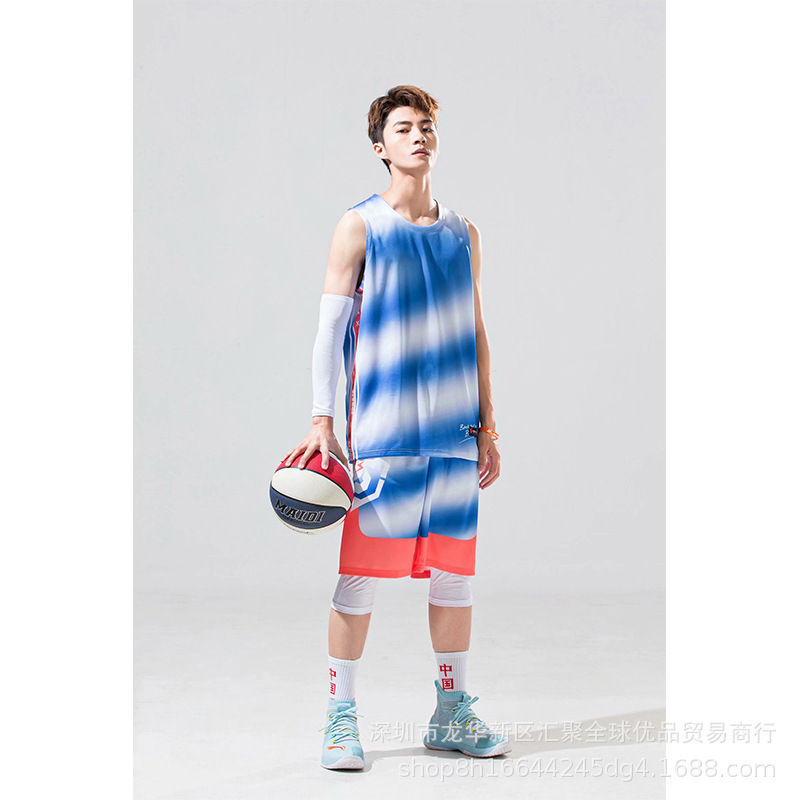 Basketball clothes customized suit men and women summer college student motion Training clothes match customized India No. Basketball jersey