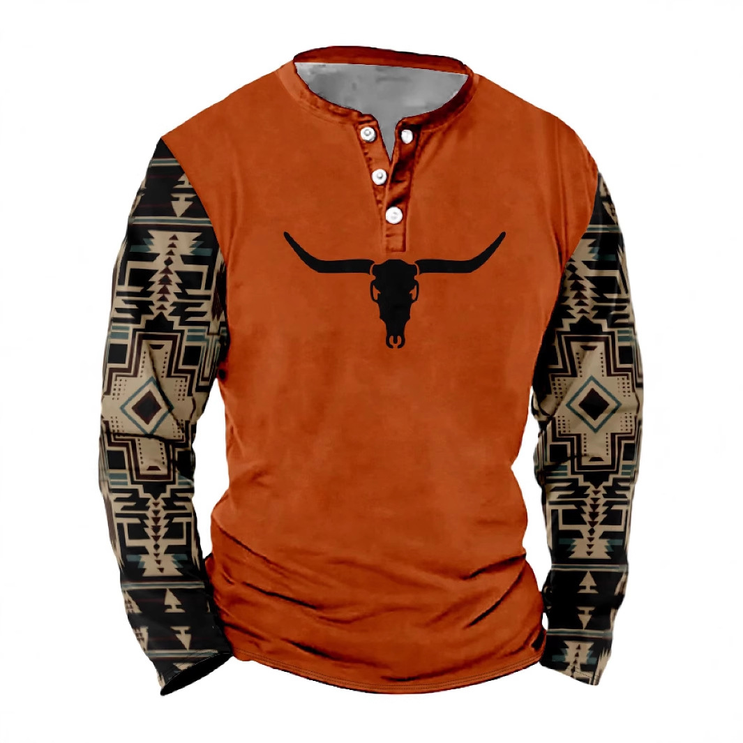 Amazon Independent Station Foreign Trade 2025 Nueva camiseta de manga larga occidental casual de moda WG20.