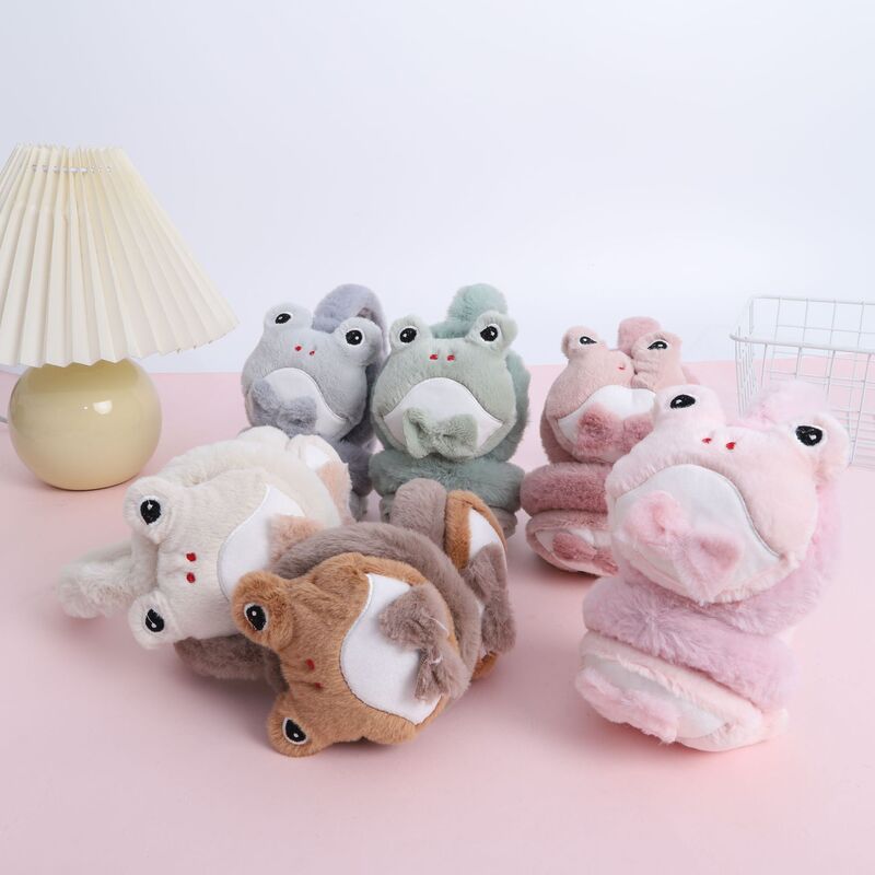 Factory Direct Sales Autumn and Winter Plush Warm Earmuffs Cute Cartoon Ear Covers Cold-Proof Ear Protection Frog Head-Mounted Factory Direct Sales Autumn and Winter Plush Warm Earmuffs Cute Cartoon Ear Covers Cold-Proof Ear Protection Frog Head-Mounted