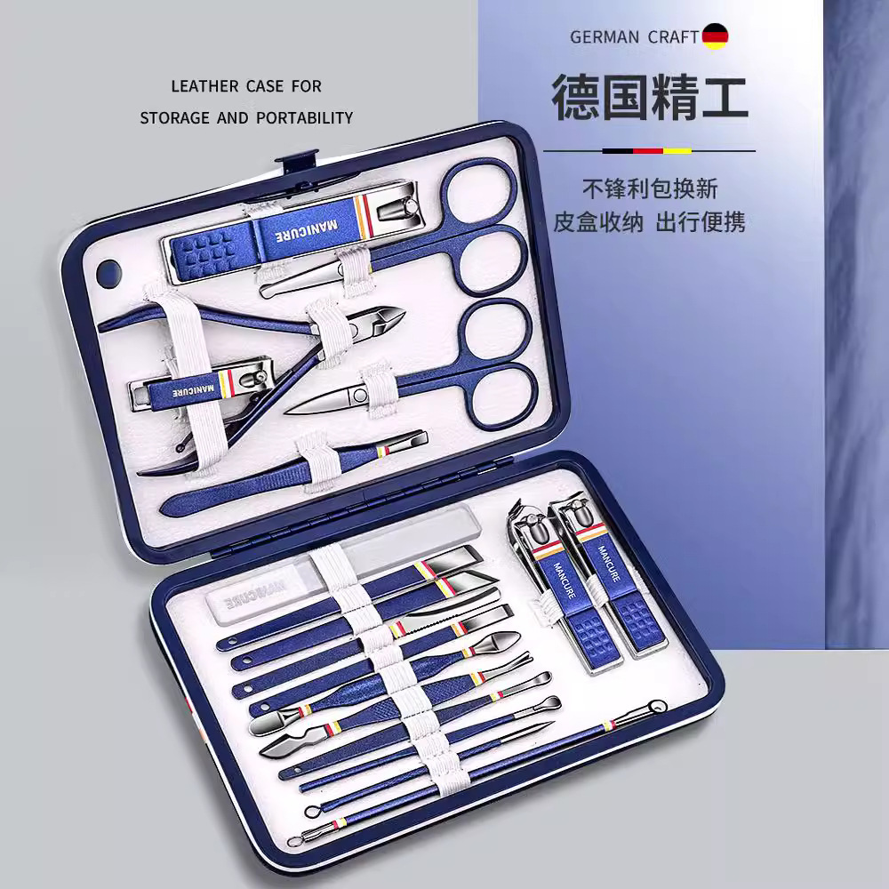 Uña cortadora de uñas doméstica cortadora de uñas cuchillo pedicura transfronteriza cuchillo conjunto de herramientas