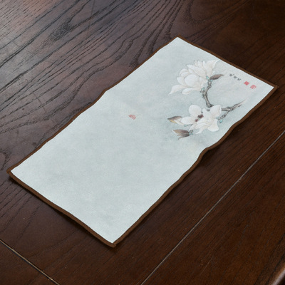 Zen chino toalla de té de gamuza paño de té absorbente toalla olla Kung Fu juego de té accesorios mesa de té Toalla de trapo té