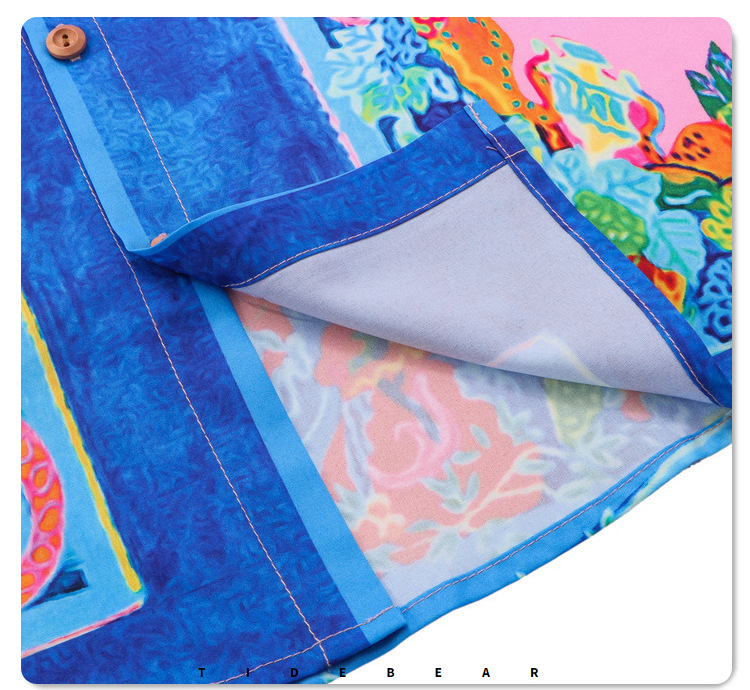 Palace Feast Digital Printed Long sleeved Leisure Vacation Crowd Open Loose Shirt for Men_voghion.com