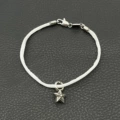 White Five-Pointed Star Bracelet