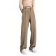Ice Silk Casual Pants Men's Summer High-end Fashion Brand Vertical Straight Pants Loose Casual Suit Pants