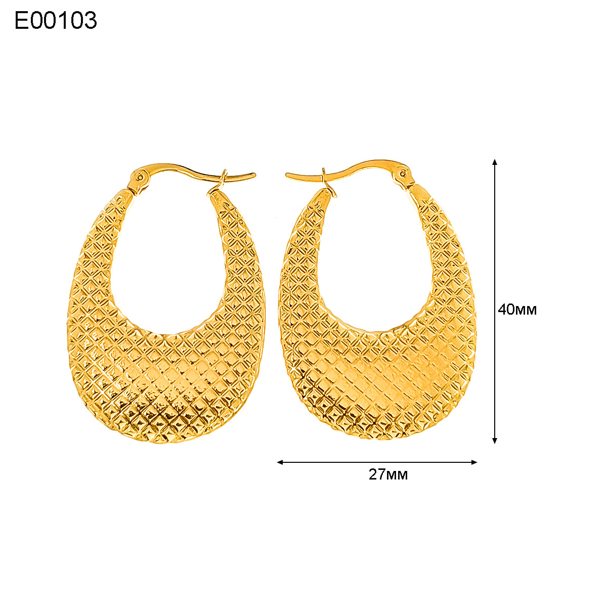 13g Weight Titanium Steel Ear Needle Material Earrings Classification 1 Pair Quantity Holiday, Daily Occasion Titanium Steel Material U Shape, Geometric, Round Pattern Women's Gender Plating Design Basic, Simple Style, Classic Style Style 1 Pair Basic Simple Style Classic Style U Shape Geometric Round Plating Titanium Steel Earrings 23