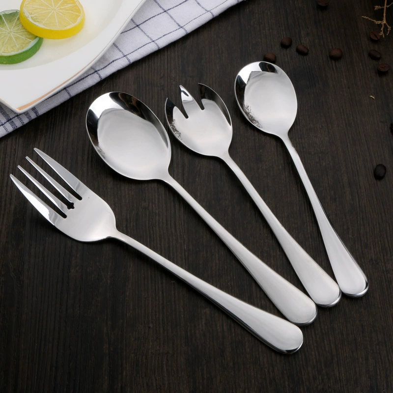 Tableware stainless steel, spoon for hotel, fruit fork, set