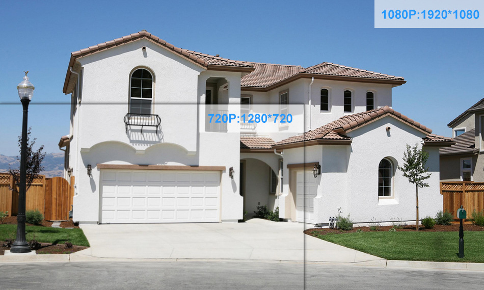 AHD监控摄像头套装日夜全彩暖光高清5MP红外夜视枪形4路8