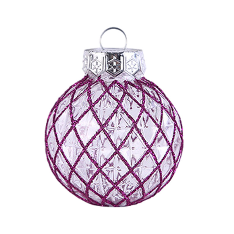 国境を越えた新しいクリスマスボール6cmクリスマスツリー装飾メッキプラスチックボール異形彩色クリスマスボールセットストラップ|undefined