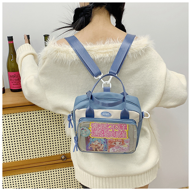 Cute and versatile pain bag, new large-capacity student commuting crossbody bag, Korean version hand-held transparent single-shoulder bag for women wholesale undefined