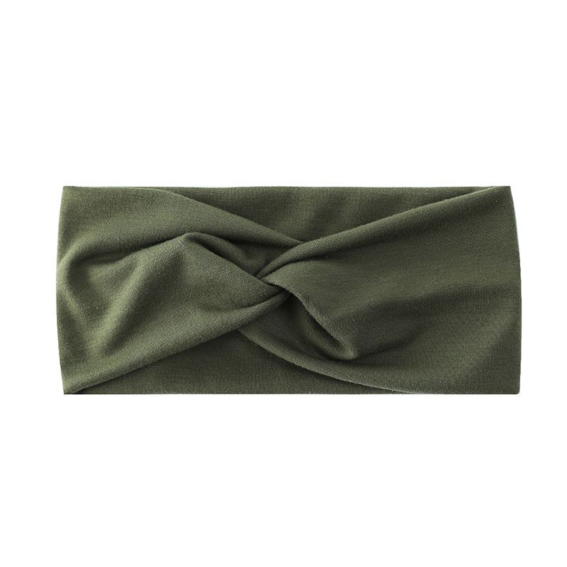 Europa y América de yoga bohemio deportes banda para el cabello elástico antideslizante banda para el cabello de ala ancha entrenamiento correr sudor-absorbente diadema de las mujeres