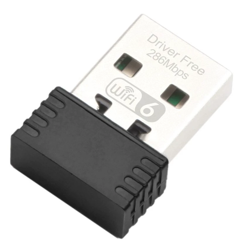 Wi-Fi6 беспроводная сетевая карта без драйверов 300M сетевая карта без драйверов WiFi-передатчик приемник USB компьютер настольный компьютер