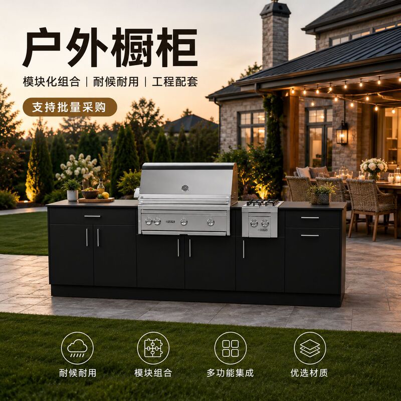 Stainless Steel Outdoor Cabinets Custom-Made for Villa Courtyards, Outdoor Kitchen Stove Integrated Cabinets, Factory Direct Supply for Cross-Border Trade Stainless Steel Outdoor Cabinets Custom-Made for Villa Courtyards, Outdoor Kitchen Stove Integrated Cabinets, Factory Direct Supply for Cross-Border Trade