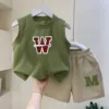 Green baseball vest, set